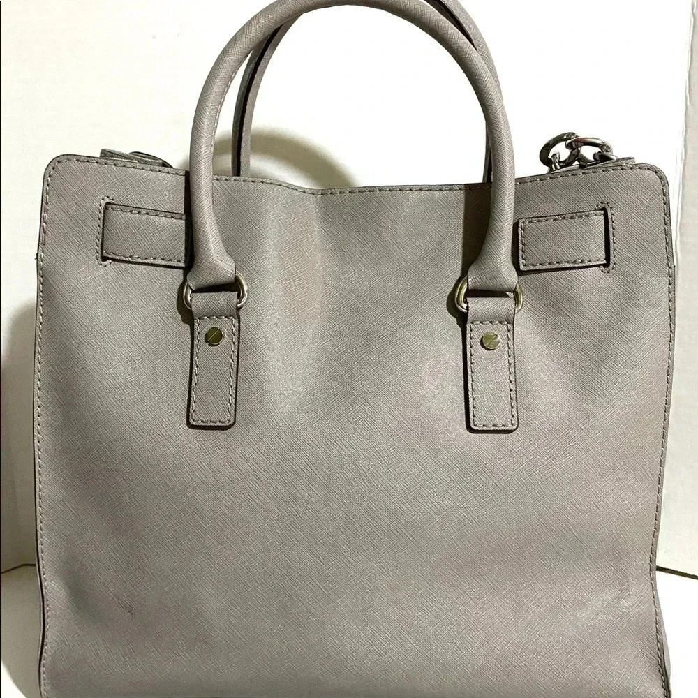 Michael kors grey saffiano leather tote bag - Picture 7 of 14
